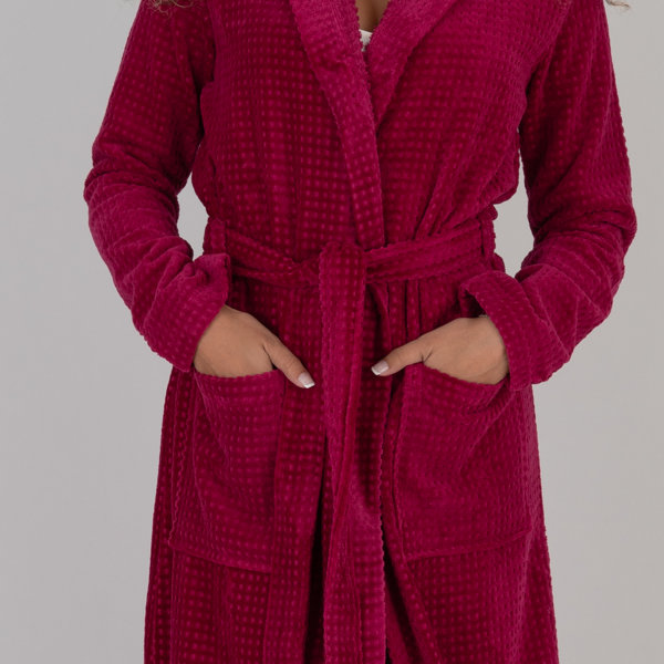 Arsuite Cotton Terry Cloth Ankle Bathrobe with Pockets & Reviews Wayfair